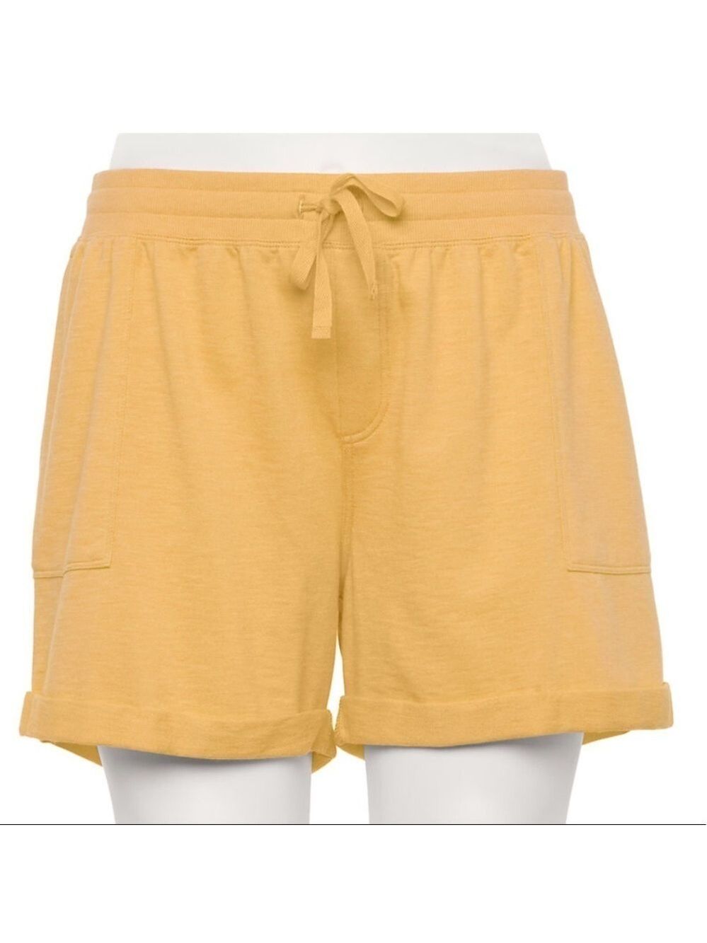 Sonoma 5X Cider Yellow Goods for life midrise knit shorts NWT